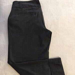 Anthropologie Elevenses Women Trouser Crop Pants Sz 4 Cuffed Belt-Loops No Belt